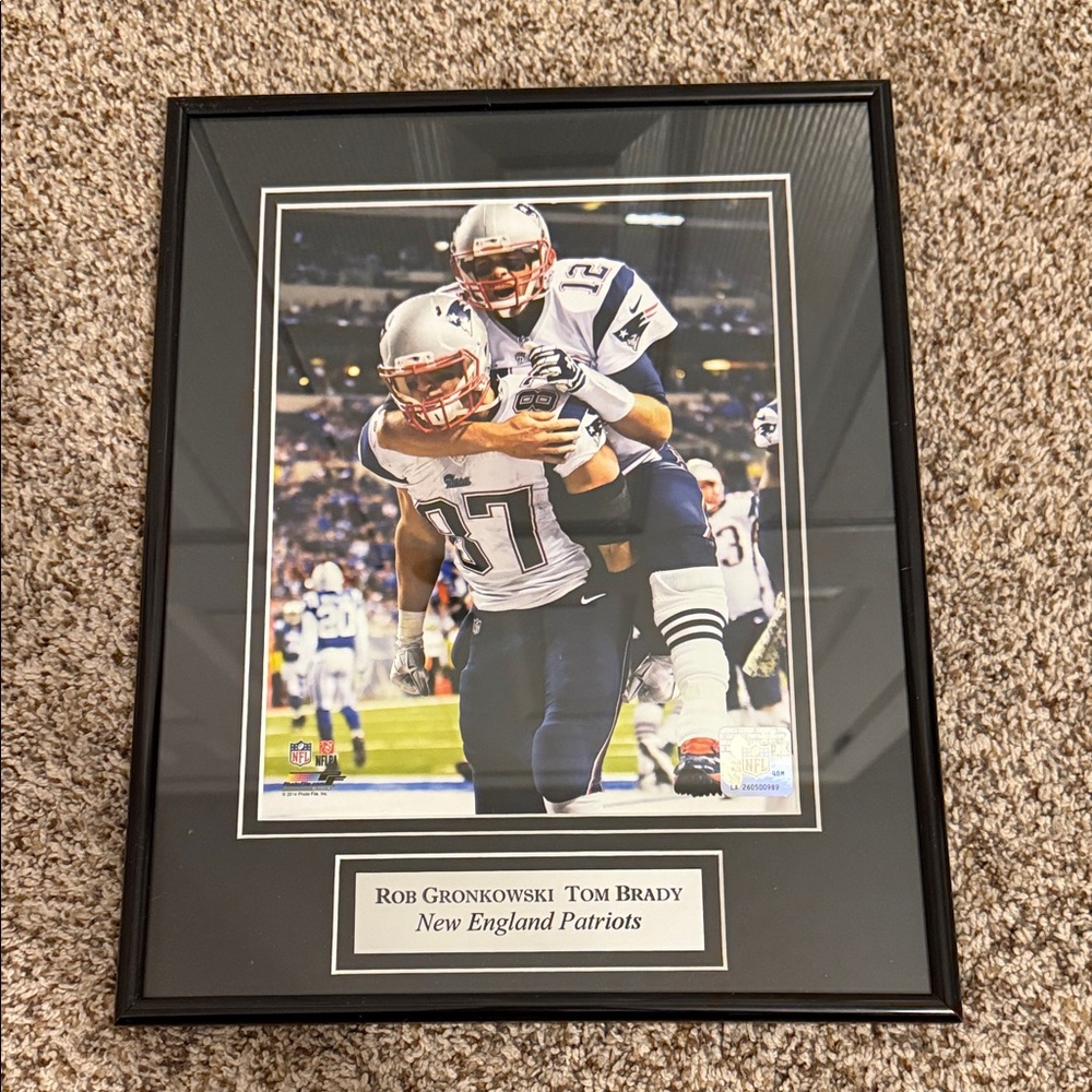 Black Framed New England Patriots Photo